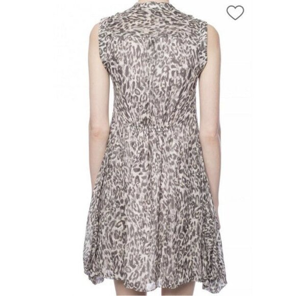 All Saints Women’s Clary Pattern Dress Sleeveless Mini Size Small Pink/Gray Sml - Picture 4 of 9